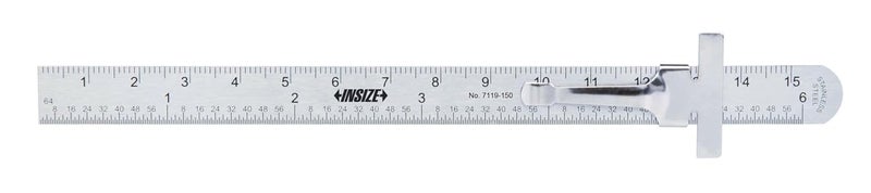 Pocket Rule with Sliding Clip, 6"/150mm